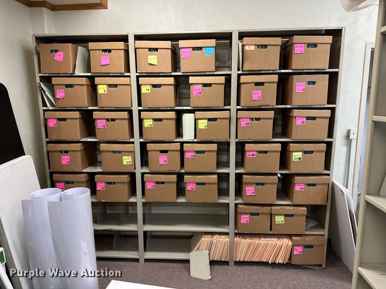 image for item NQ9018 (2) metal shelves 