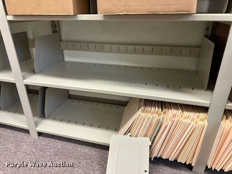 image for item NQ9018 (2) metal shelves 