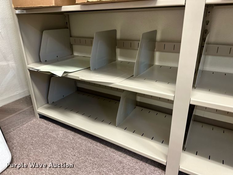 image for item NQ9018 (2) metal shelves 