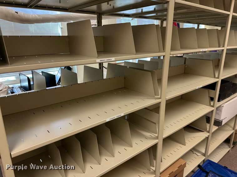 image for item NQ9018 (2) metal shelves 