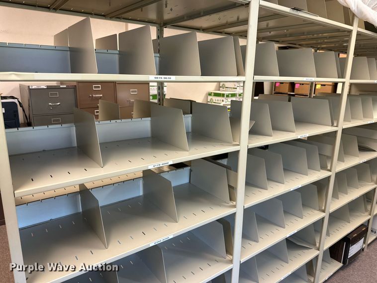 image for item NQ9018 (2) metal shelves 