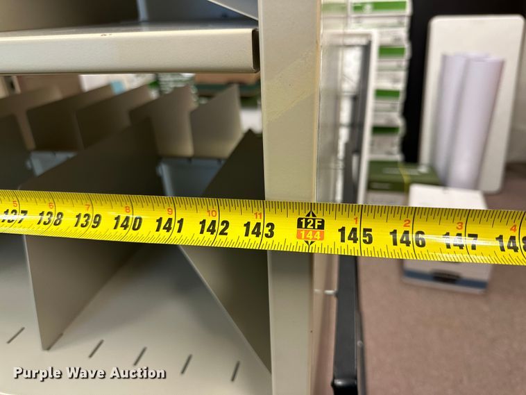 image for item NQ9018 (2) metal shelves 