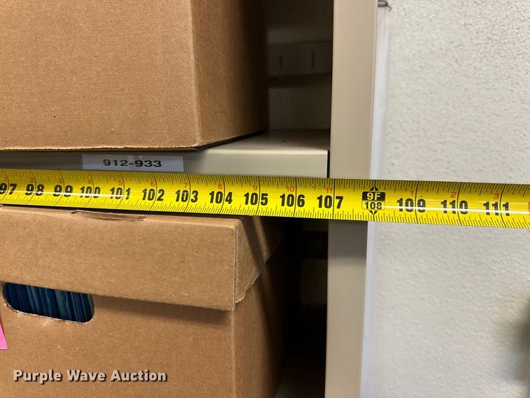 image for item NQ9018 (2) metal shelves 