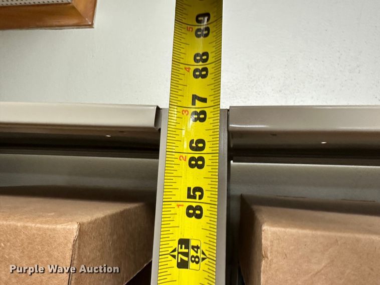 image for item NQ9018 (2) metal shelves 