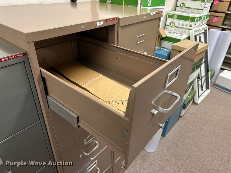 image for item NQ9019 (3) filing cabinets 