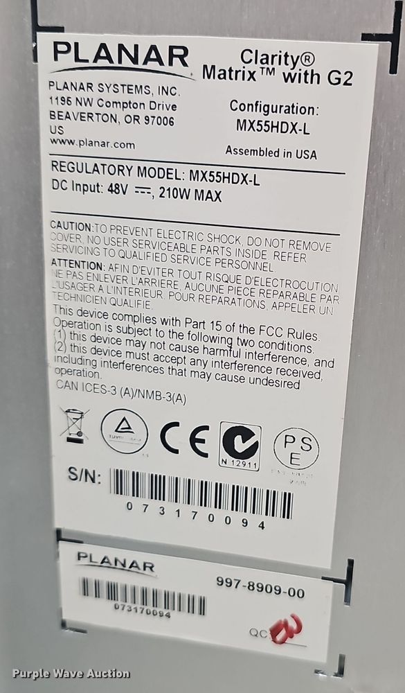image for item NX9278 GPO NEX55MLX display screen