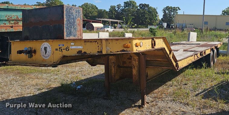 image for item NX9297 1978 Alabama Trailer  MTSH025AW drop tilt deck equipment trailer