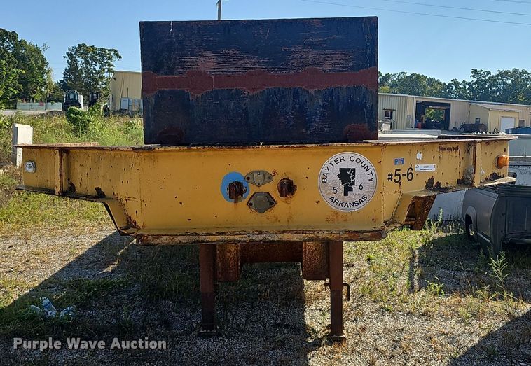 image for item NX9297 1978 Alabama Trailer  MTSH025AW drop tilt deck equipment trailer