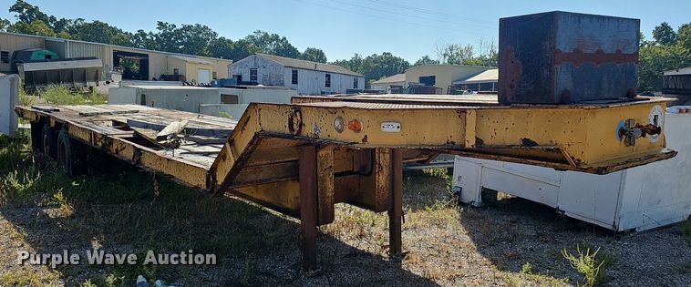 image for item NX9297 1978 Alabama Trailer  MTSH025AW drop tilt deck equipment trailer