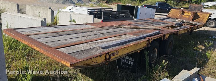 image for item NX9297 1978 Alabama Trailer  MTSH025AW drop tilt deck equipment trailer