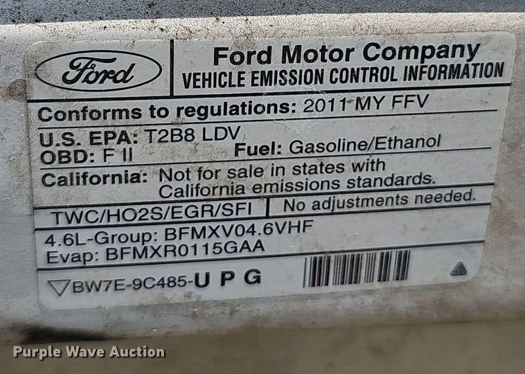 image for item NX9303 2011 Ford Crown Victoria Police Interceptor  