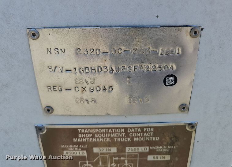 image for item NX9304 Utility pickup truck bed