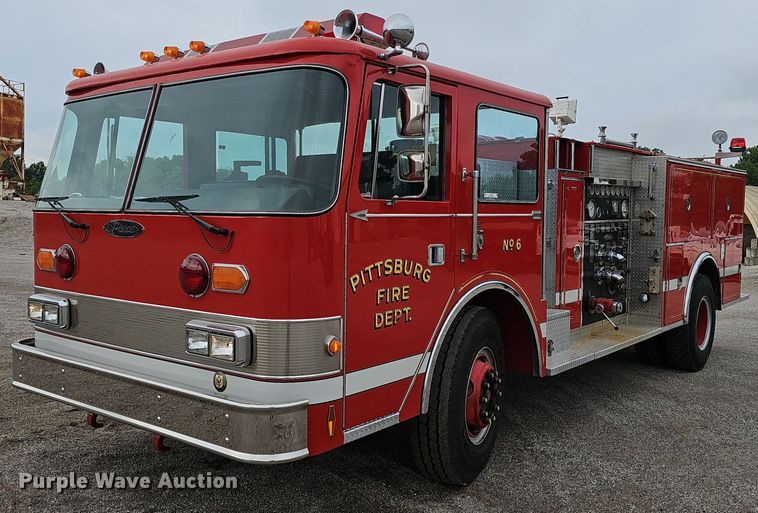 image for item NX9348 1987 Pierce Arrow pumper fire truck