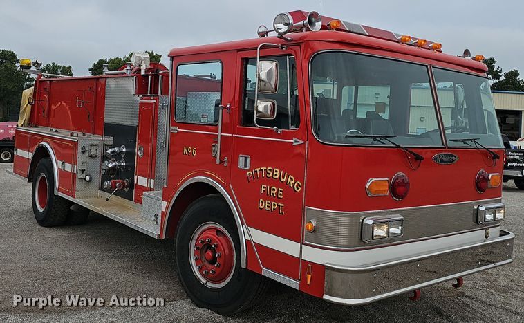 image for item NX9348 1987 Pierce Arrow pumper fire truck