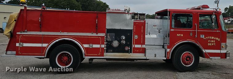 image for item NX9348 1987 Pierce Arrow pumper fire truck