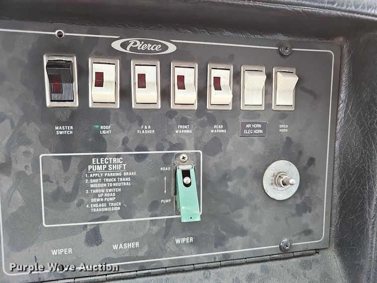 image for item NX9348 1987 Pierce Arrow pumper fire truck