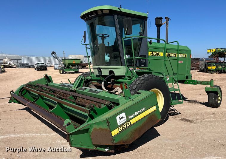 image for item DD3269 1997 John Deere 4890 swather / windrower