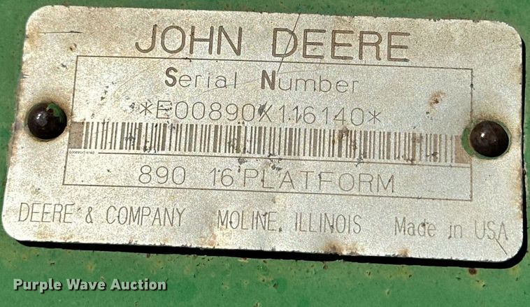 image for item DD3269 1997 John Deere 4890 swather / windrower
