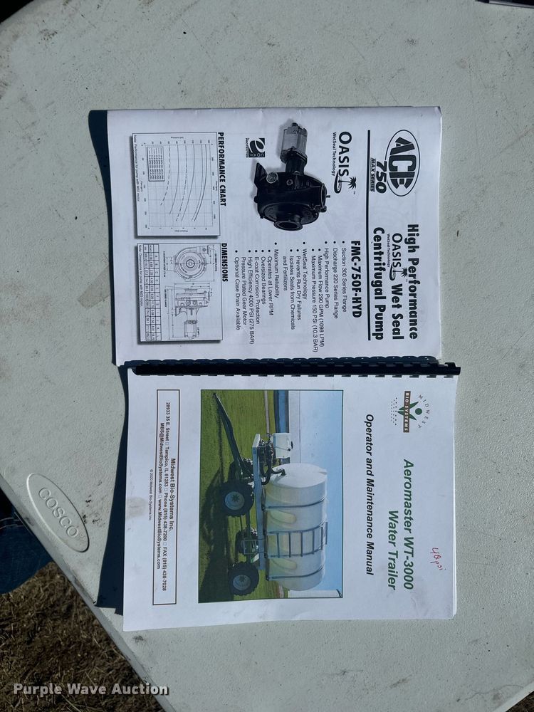 image for item DV2813 Aeromaster WT-3000 nurse tank trailer