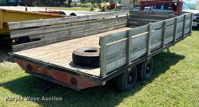image for item DX1111 Shop built flatbed trailer