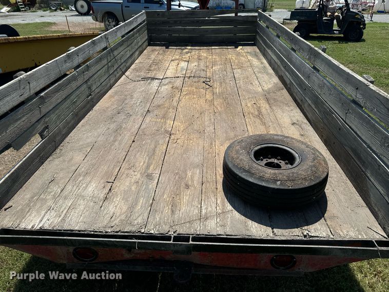 image for item DX1111 Shop built flatbed trailer