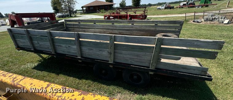 image for item DX1111 Shop built flatbed trailer