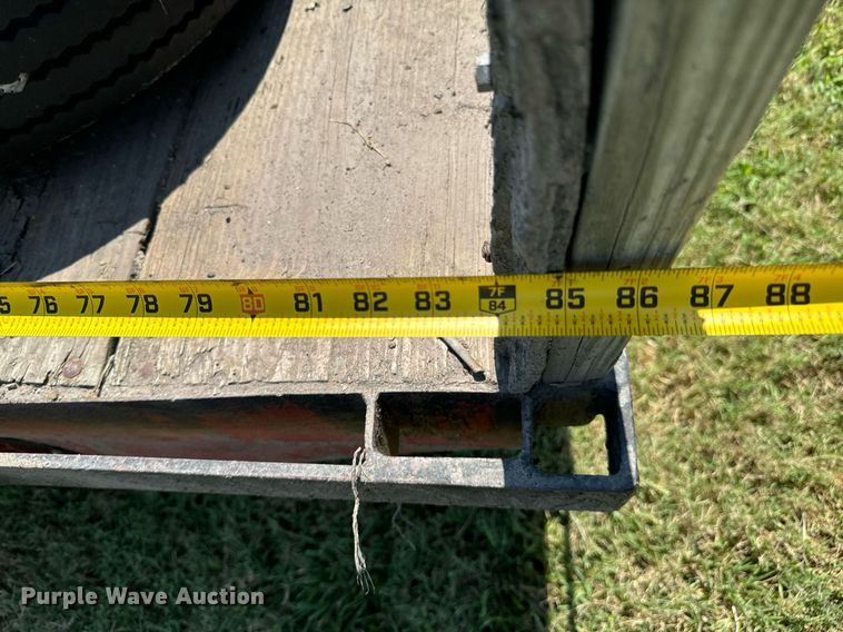 image for item DX1111 Shop built flatbed trailer