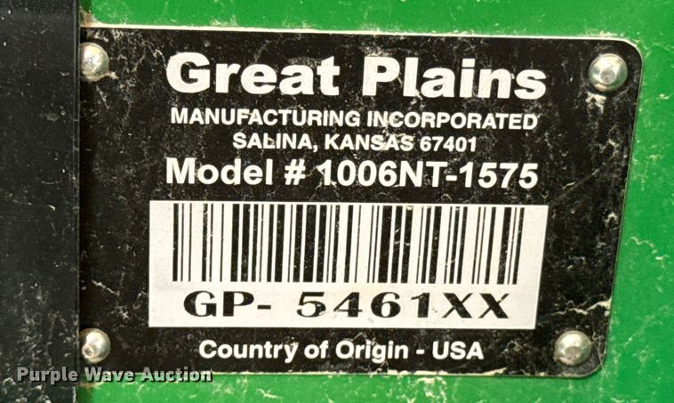 image for item DX1300 2021 Great Plains 1006NT no-till grain drill