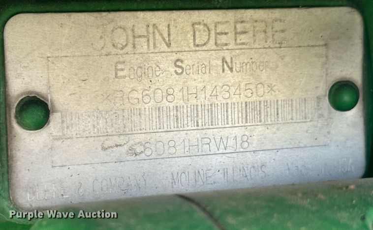 image for item DX1317 2000 John Deere 8410T tractor
