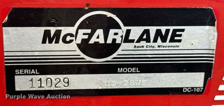 image for item DX1334 McFarlane HD-28WS drag harrow