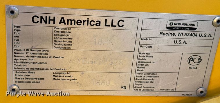 image for item DX3586 2014 New Holland H7150 swather / windrower