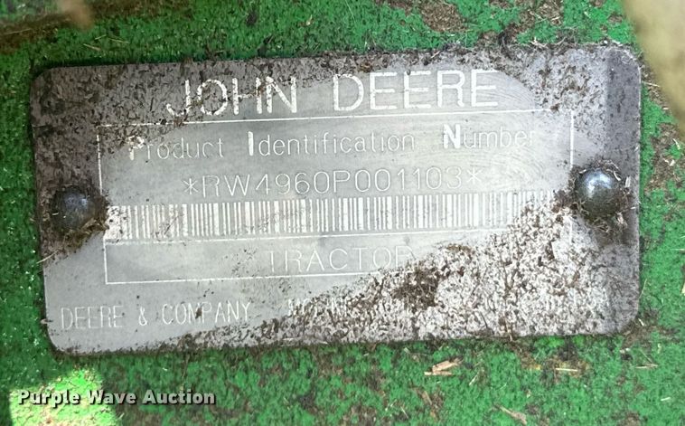 image for item EK0015 1992 John Deere  4960 MFWD tractor