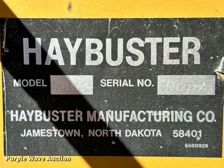 image for item ER8021 Haybuster H1100 bale processor