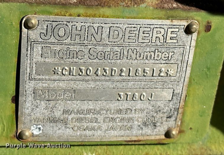 image for item ER8073 1978 John Deere 850 tractor