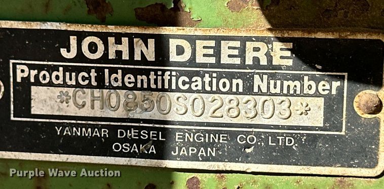image for item ER8073 1978 John Deere 850 tractor