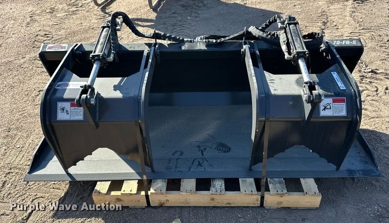 image for item ER8076 Stout Buckets 78-FB-S skid steer grapple bucket