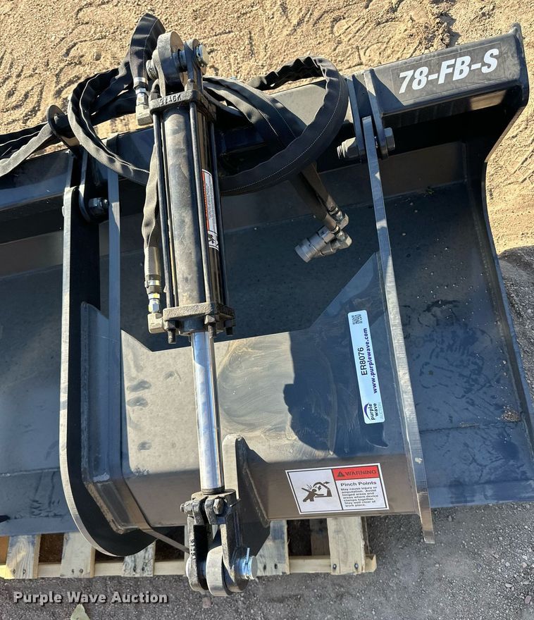 image for item ER8076 Stout Buckets 78-FB-S skid steer grapple bucket