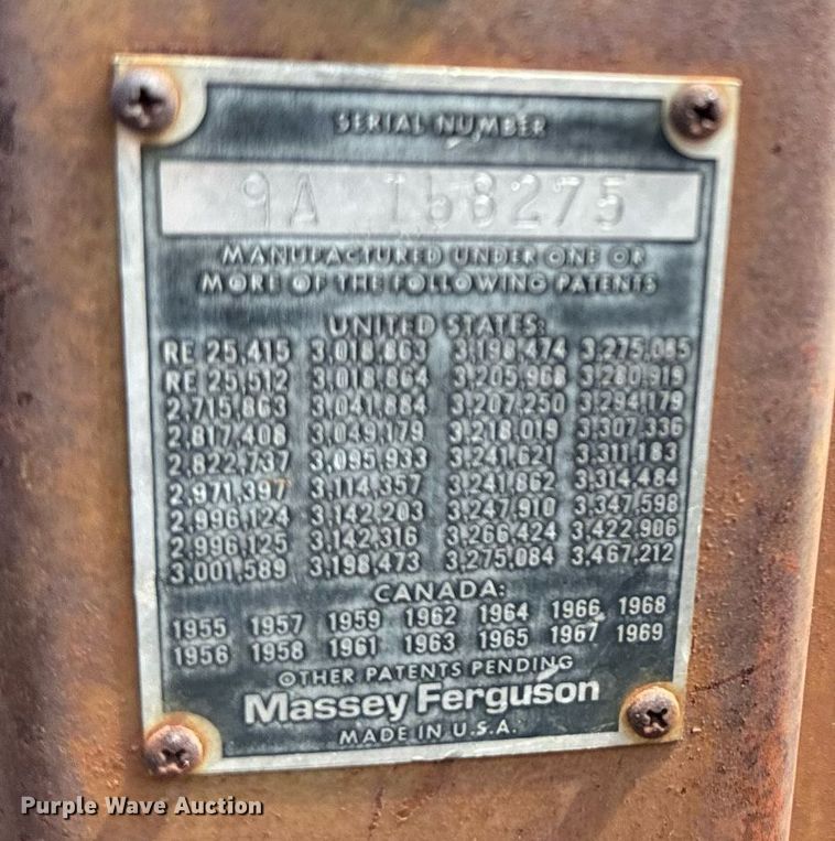 image for item IE9109 1973 Massey Ferguson 180 tractor