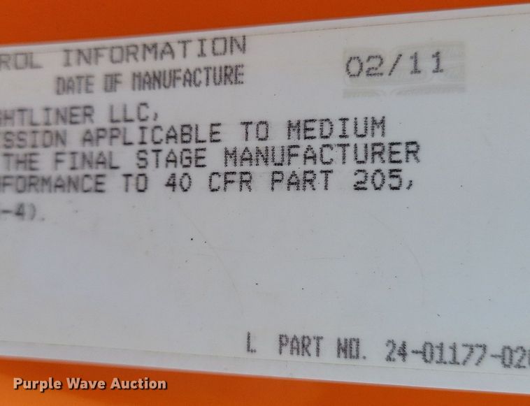 image for item JO9377 2012 Freightliner 114SD dump truck