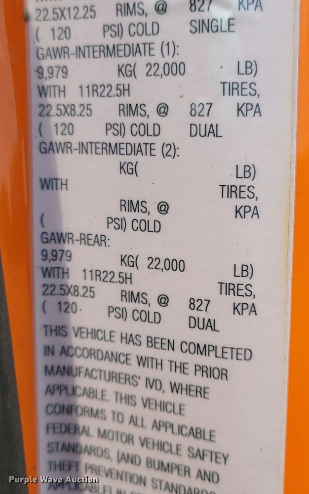 image for item JO9377 2012 Freightliner 114SD dump truck