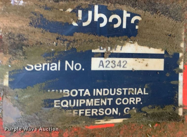 image for item JT9743 Kubota  BH77 backhoe attachment