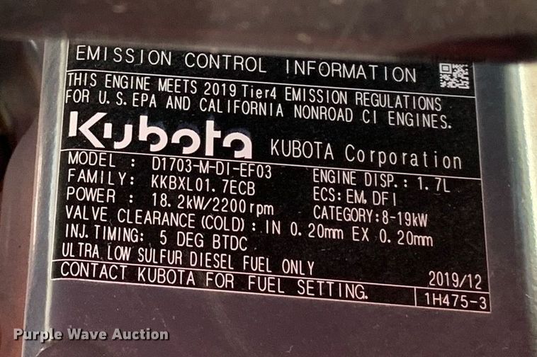 image for item JT9771 2019 Kubota  L2501D HST MFWD tractor
