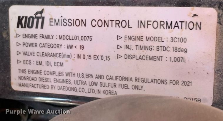 image for item JT9774 Kioti CS2520 MFWD tractor