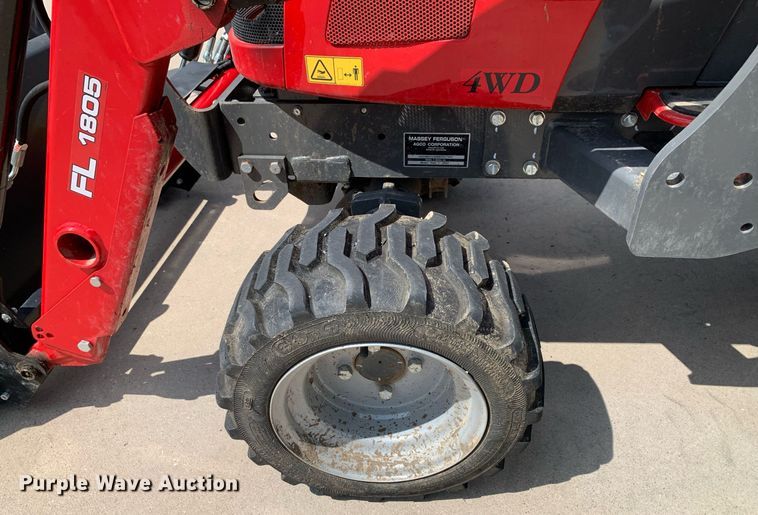 image for item JT9776 2022 Massey Ferguson GC1725 MFWD tractor