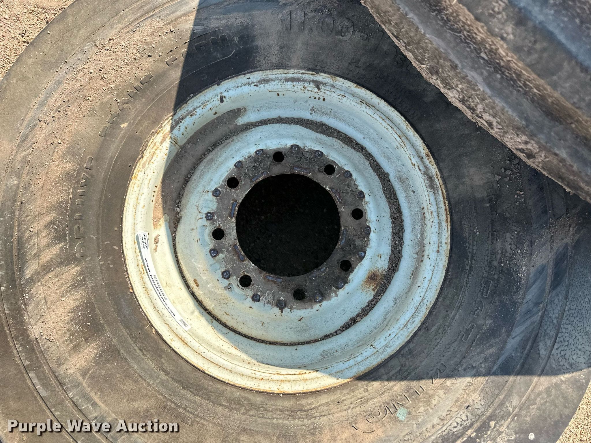 (2) 11.0016 tire and wheels in Kinsley, KS Item ER8062 for sale