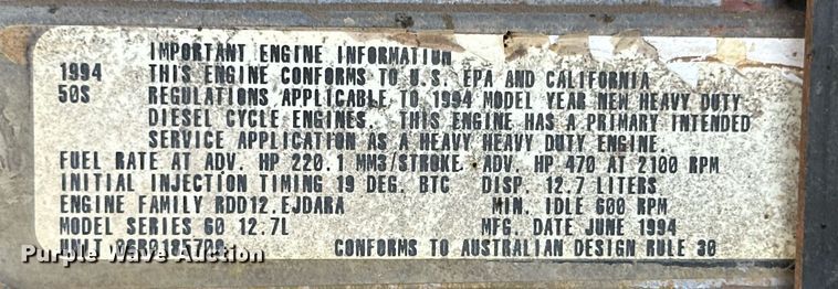 image for item DD3267 2010 Freightliner  Cascadia semi truck