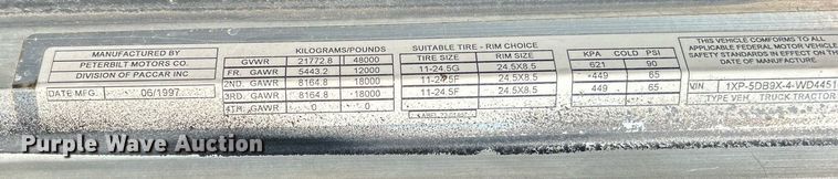 image for item DO7545 1998 Peterbilt  379 semi truck