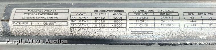 image for item DO7545 1998 Peterbilt  379 semi truck