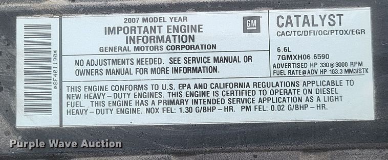 image for item DQ3658 2008 Chevrolet  C4500 truck cab and chassis