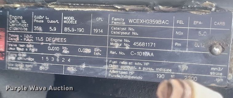 image for item DQ3664 1999 Ford F800 flatbed truck